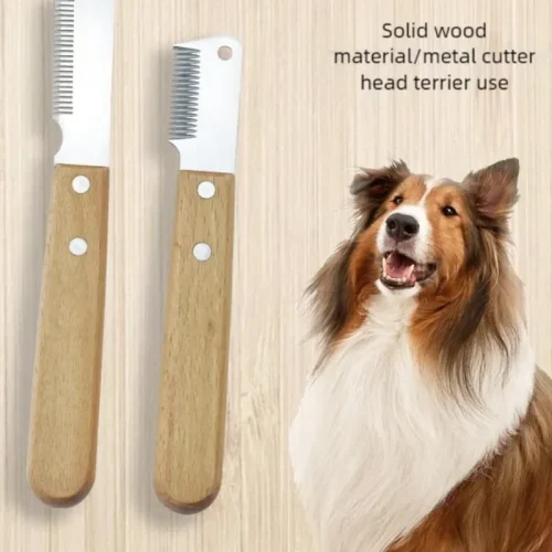 Professional Dog Comb with Stainless Steel Blade