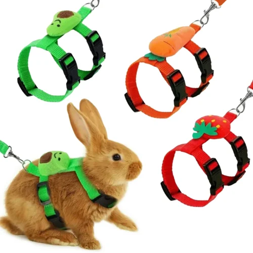 Rabbit Cat Harness and Leash Set Adjustable