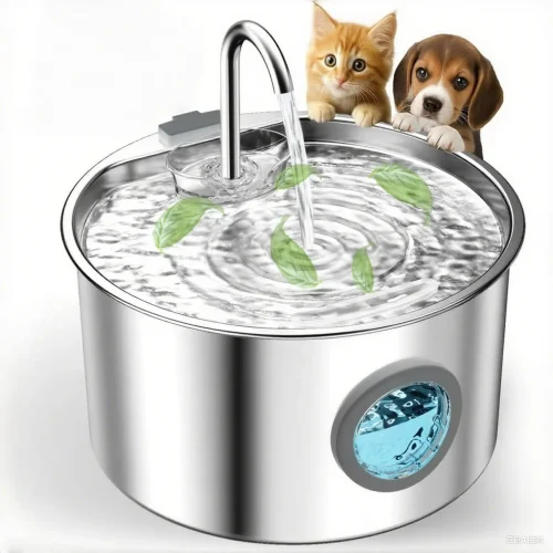 Stainless Steel Cat& Dog Water Fountain