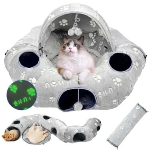 Cat Tunnel Bed for Indoor Cats