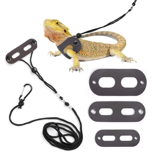 Bearded Dragon Harness and Leash Adjustable(S,M,L, 3 Pack)