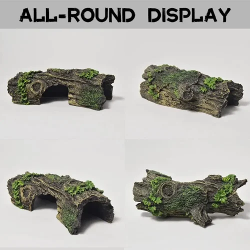 Aquarium Hollow Tree Tunnel Cave Decoration
